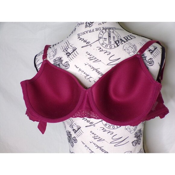 🆕NATORI Bliss Full Underwire T-Shirt Bra 34DD Dark Cherry #721154 - Picture 9 of 9